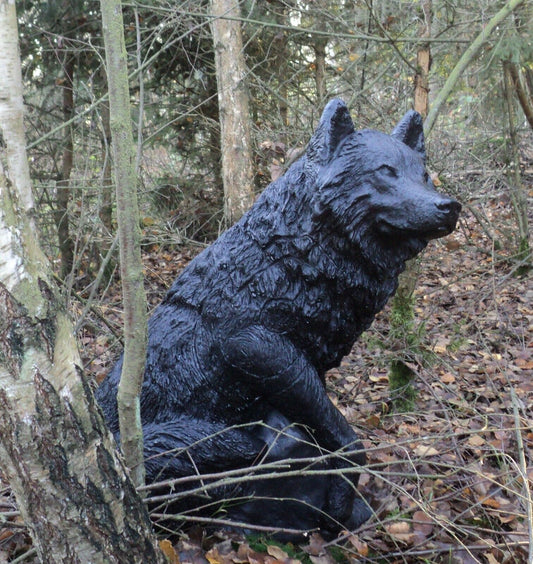 3D-Ziel Wolf Grimm schwarz IFFA3 - kb-bogensport
