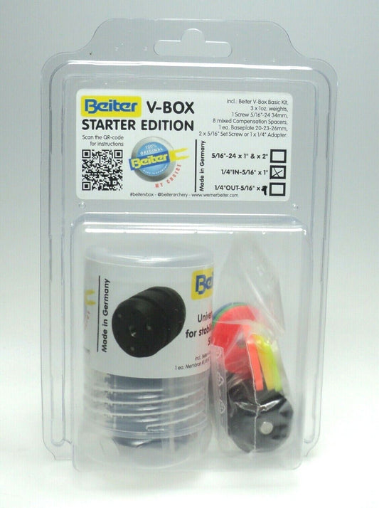 Beiter Dämpfer V-Box Starter Edition 1/4" IN-5/16" - kb-bogensport
