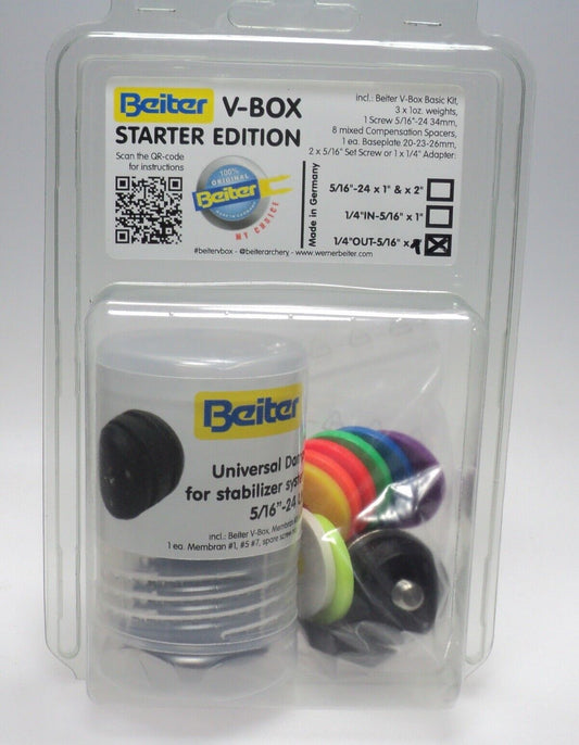 Beiter Dämpfer V-Box Starter Edition 1/4" OUT-5/16" - kb-bogensport