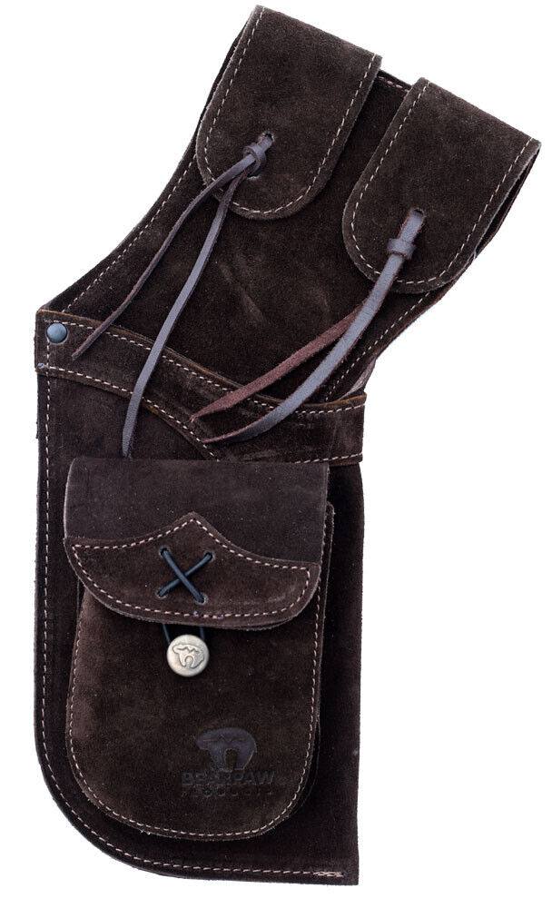 Holsterköcher Pfeilköcher Bearpaw Traditional RH dunkelbraun - kb-bogensport