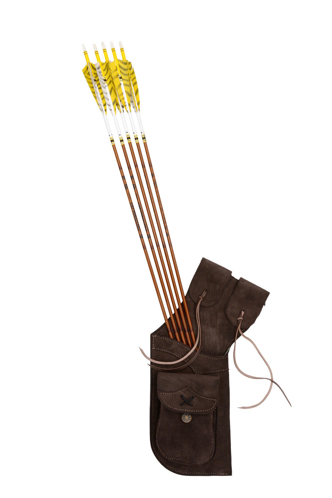 Holsterköcher Pfeilköcher Bearpaw Traditional RH dunkelbraun - kb-bogensport