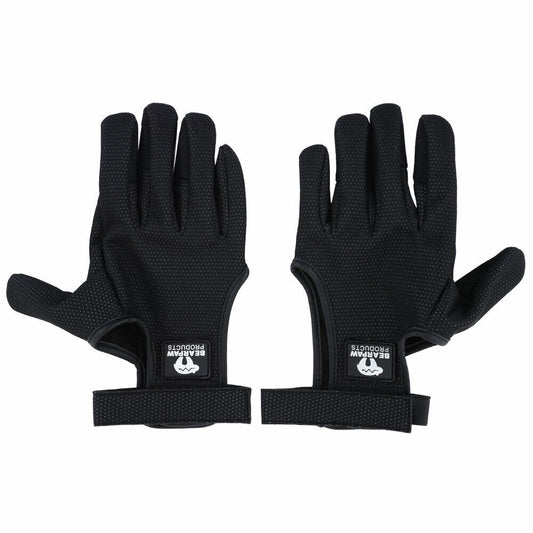 Schießhandschuh Paar Bearpaw Bowhunter Gloves schwarz - kb-bogensport