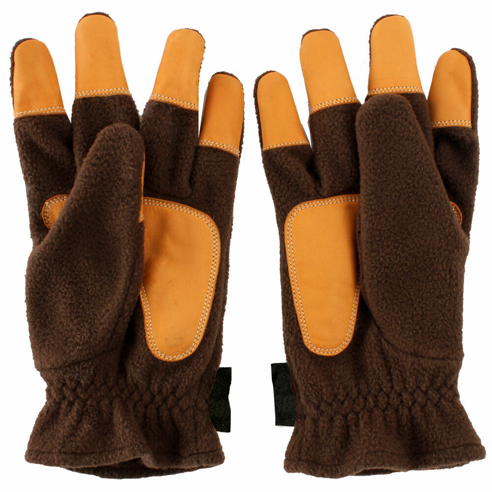 Schießhandschuh Paar Bearpaw Winter Archery Gloves braun - kb-bogensport