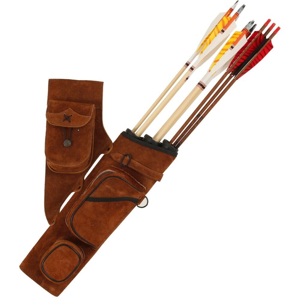 Seitenköcher Pfeilköcher Bearpaw Tube Wildleder - kb-bogensport
