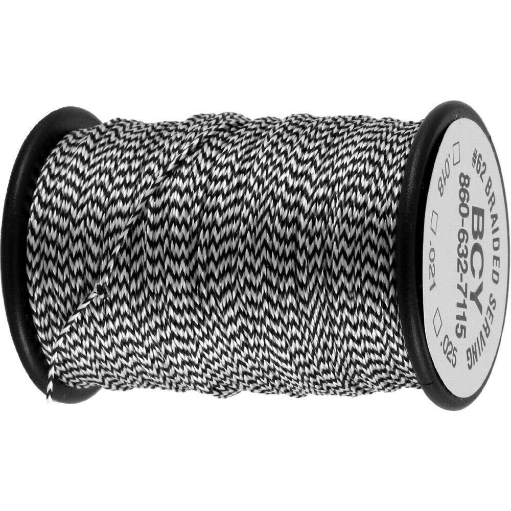 Wickelgarn BCY Diamondblack .025 60 yard schwarz/weiß - kb-bogensport