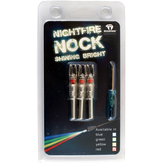 Bearpaw Leuchtnocken Nightfire Nock .245 Inch 3er Pack - kb-bogensport