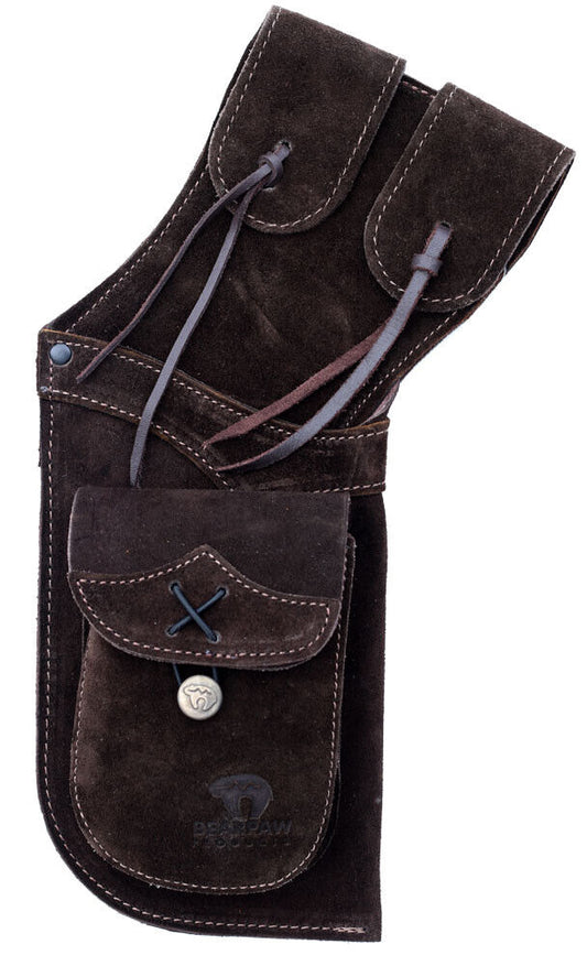 Holsterköcher Pfeilköcher Bearpaw Traditional RH dunkelbraun - kb-bogensport