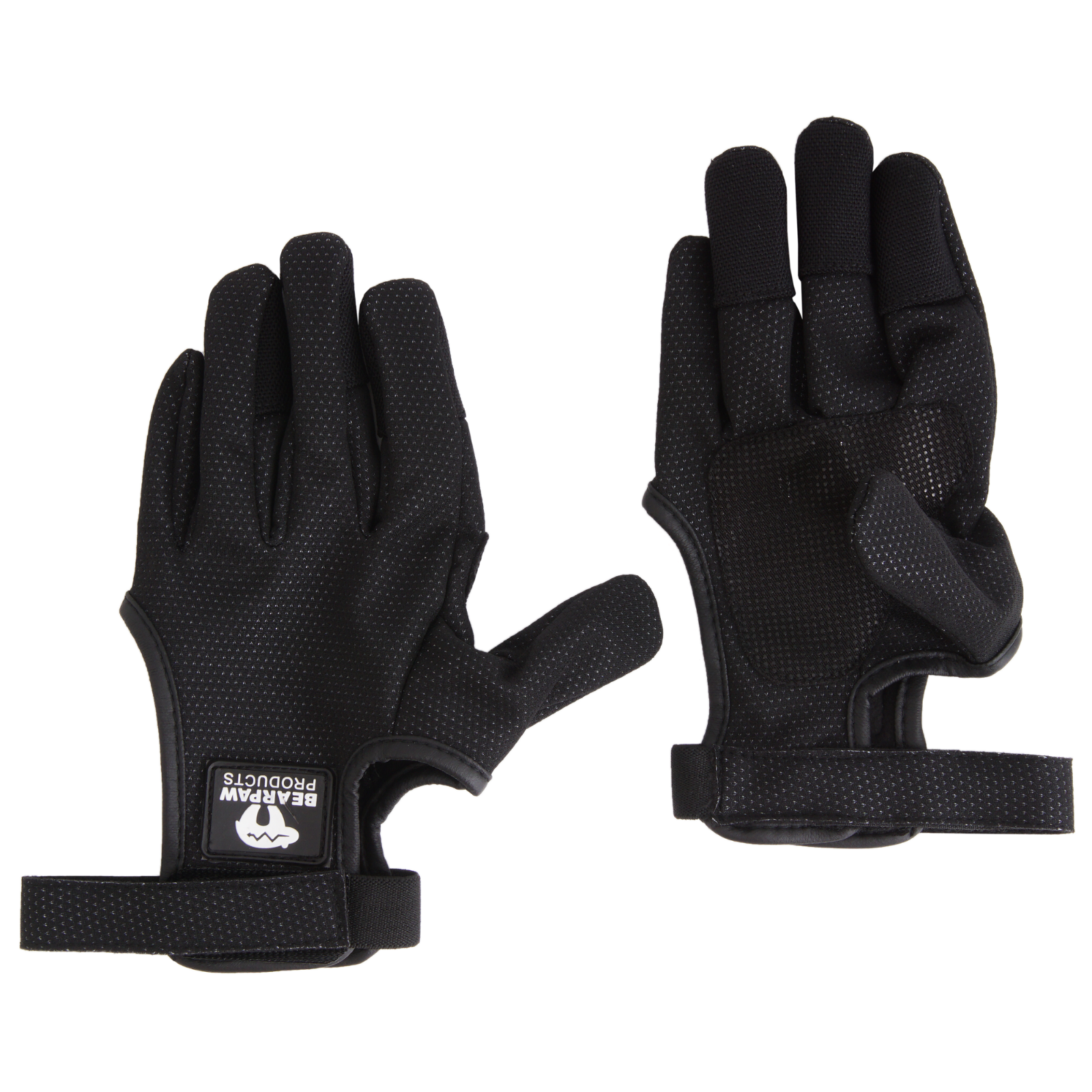 Schießhandschuh Paar Bearpaw Bowhunter Gloves schwarz - kb-bogensport