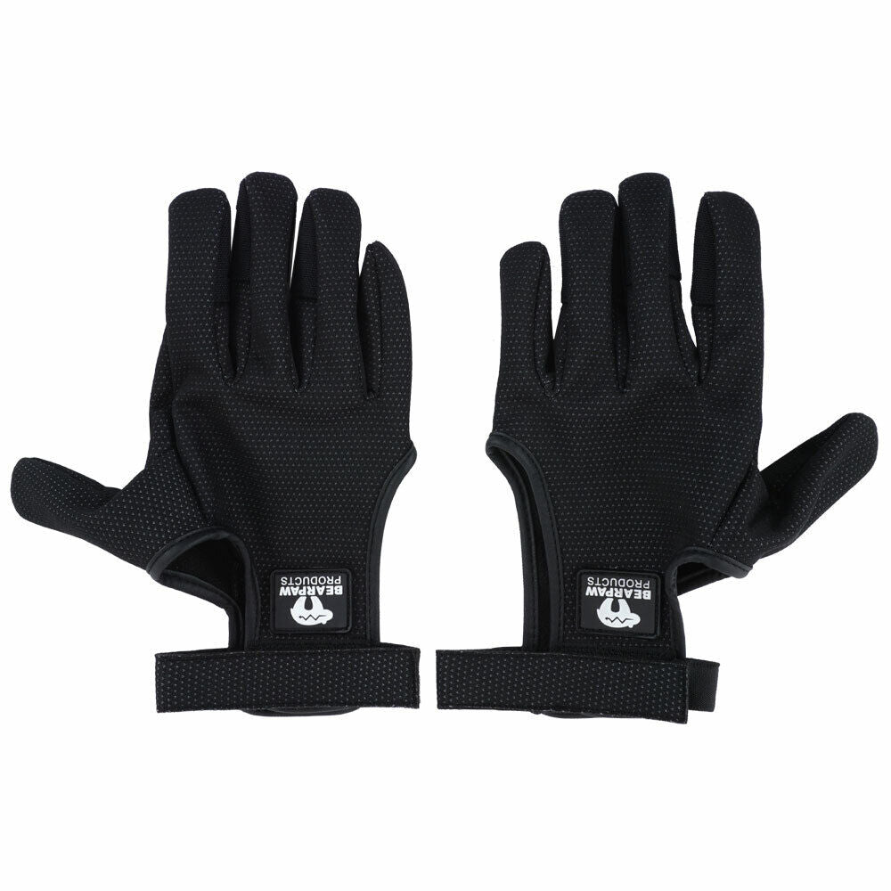Schießhandschuh Paar Bearpaw Bowhunter Gloves schwarz - kb-bogensport
