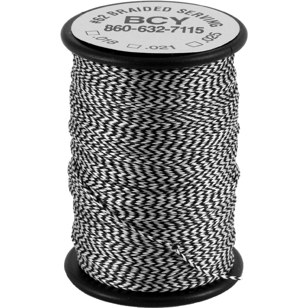 Wickelgarn BCY Diamondblack .025 60 yard schwarz/weiß - kb-bogensport