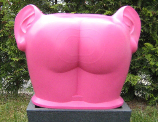 3D-Ziel Spaßziel Arsch mit Ohren in Pink