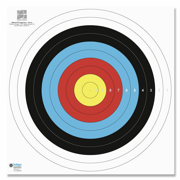 Auflagen Scheiben FITA Krüger 80cm 10er Pack - kb-bogensport