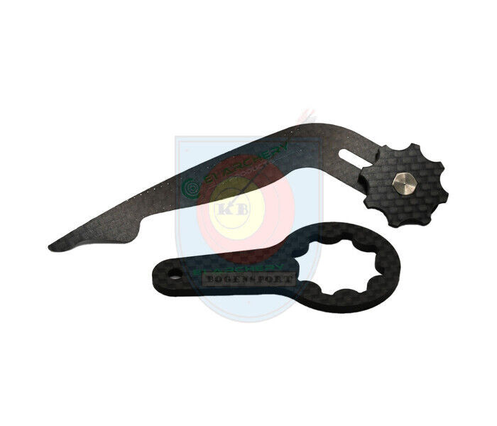 E1 Archery Klicker Beinform gebogen oder gerade schwarz - kb-bogensport