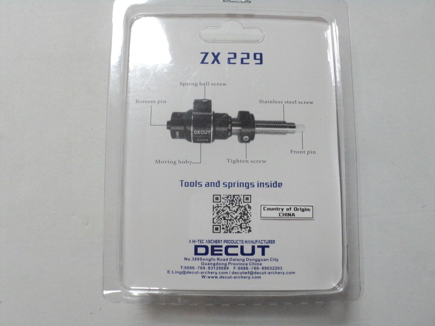 Decut Rasterbutton ZX 229 Button 5/16"